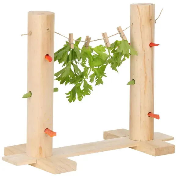 Veggie Patch Peg and Snack Line for Small Animals Large