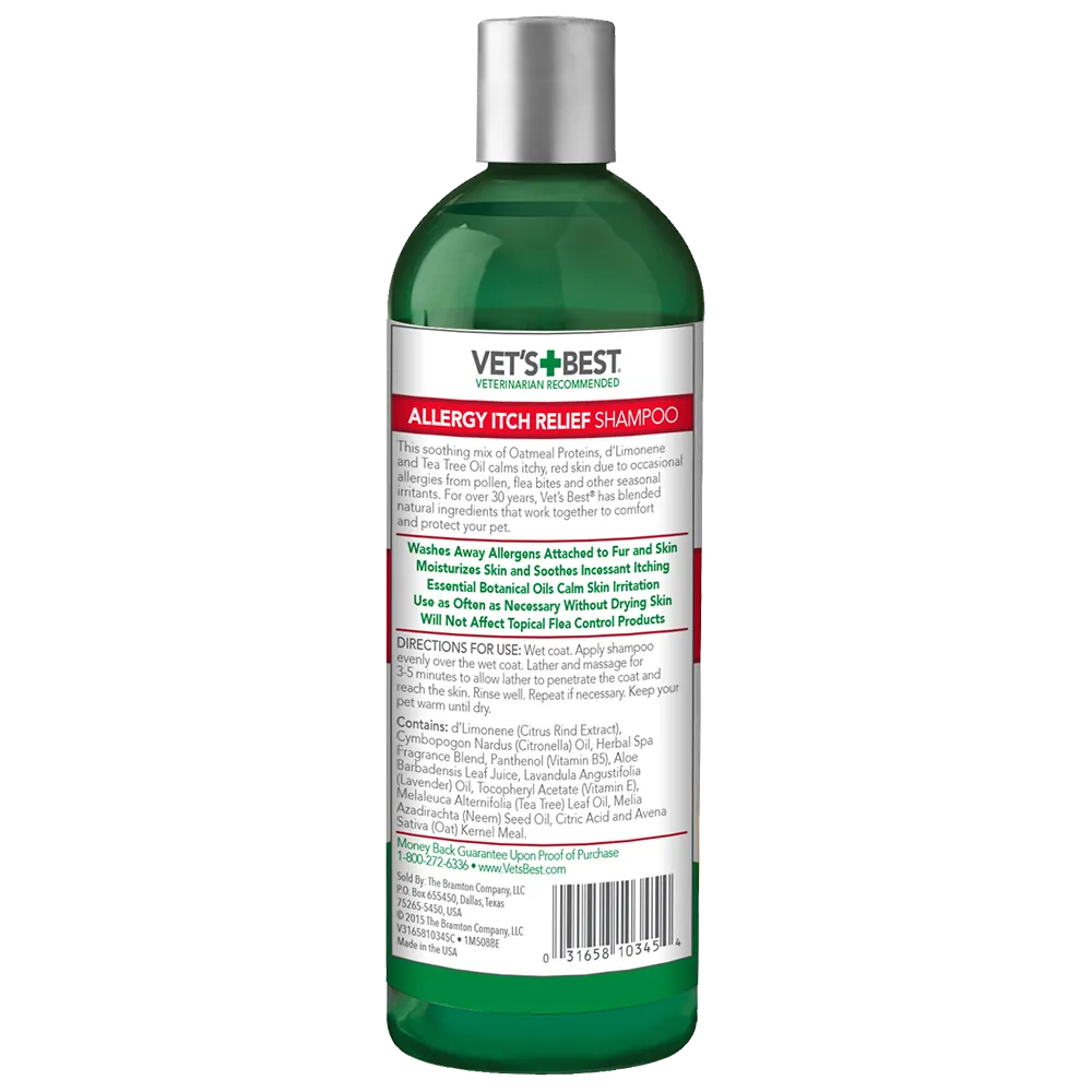 Vet's Best Allergy Itch Relief Shampoo 16oz