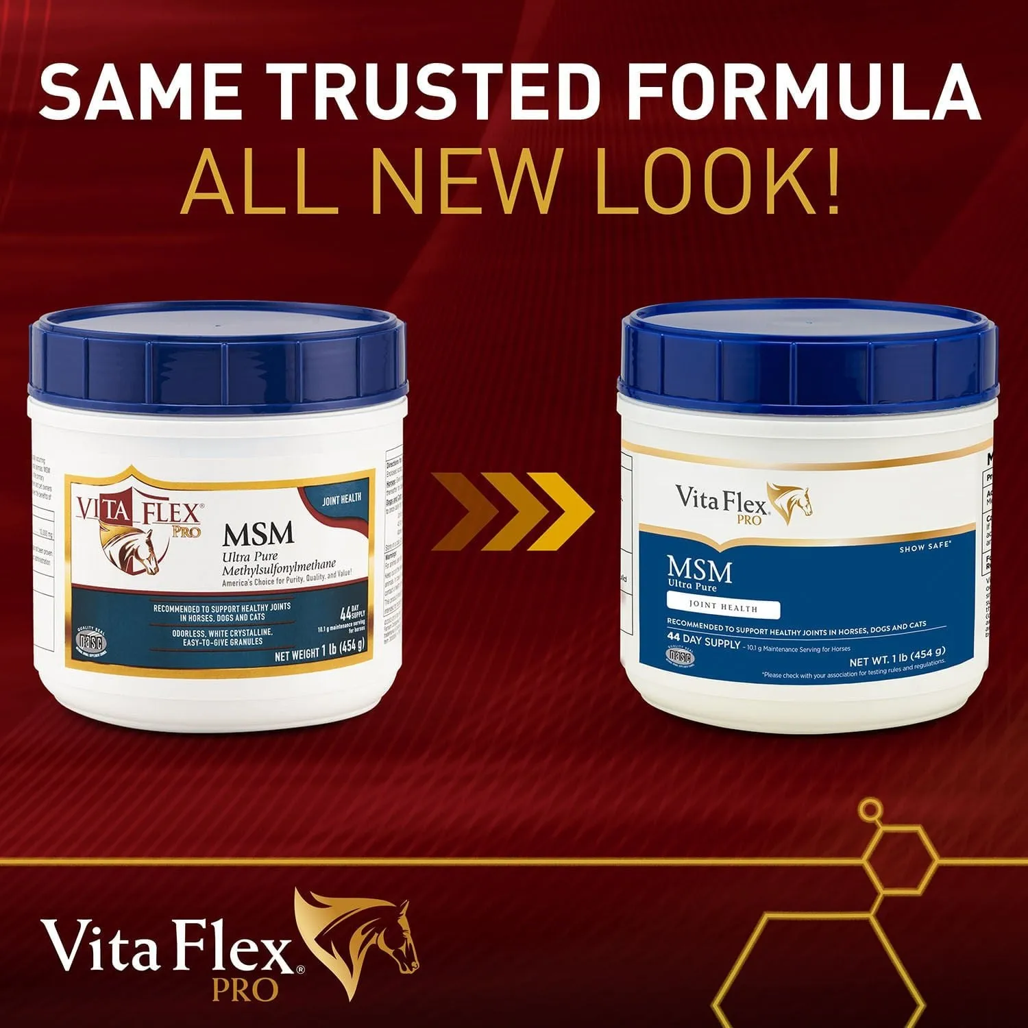 Vita Flex Pro MSM Quality Joint Supplement for Horses, Dogs and Cats