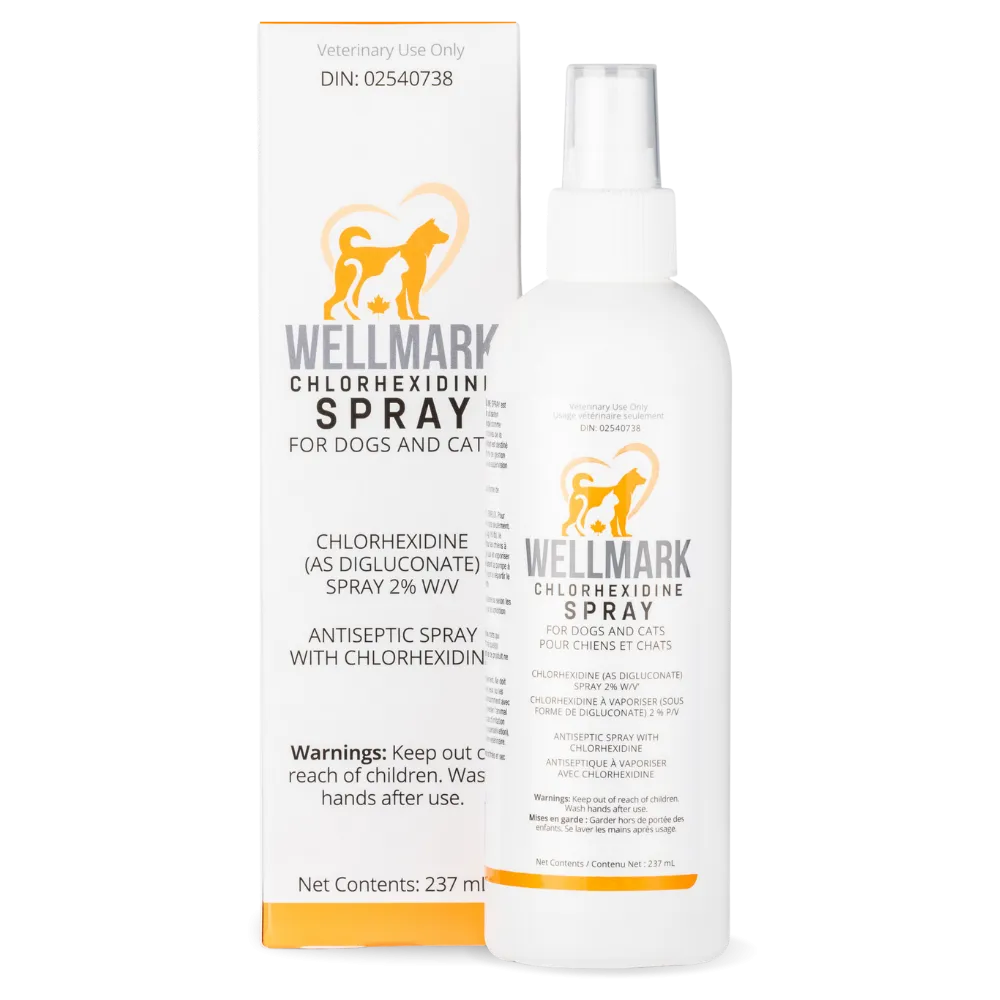 Wellmark Chlorhexidine Spray for Dogs & Cats - 237ml