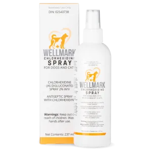 Wellmark Chlorhexidine Spray for Dogs & Cats - 237ml