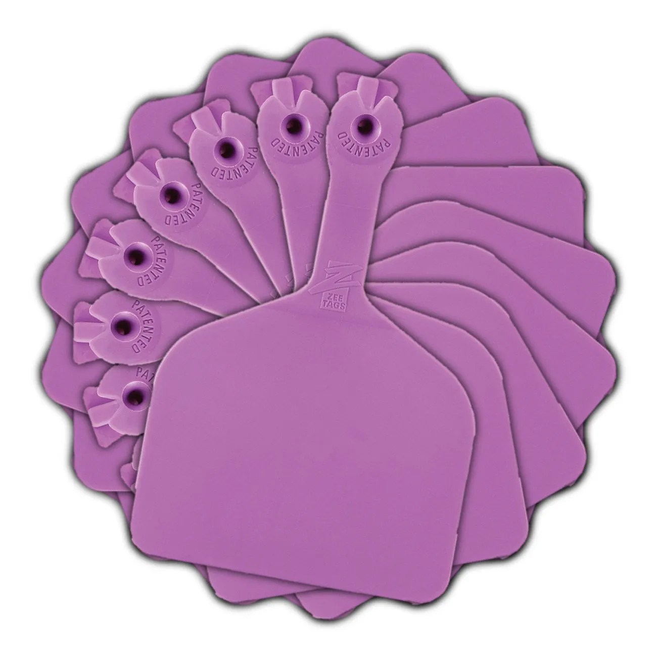 Z Tags feedlot blank - Purple (50 pack)